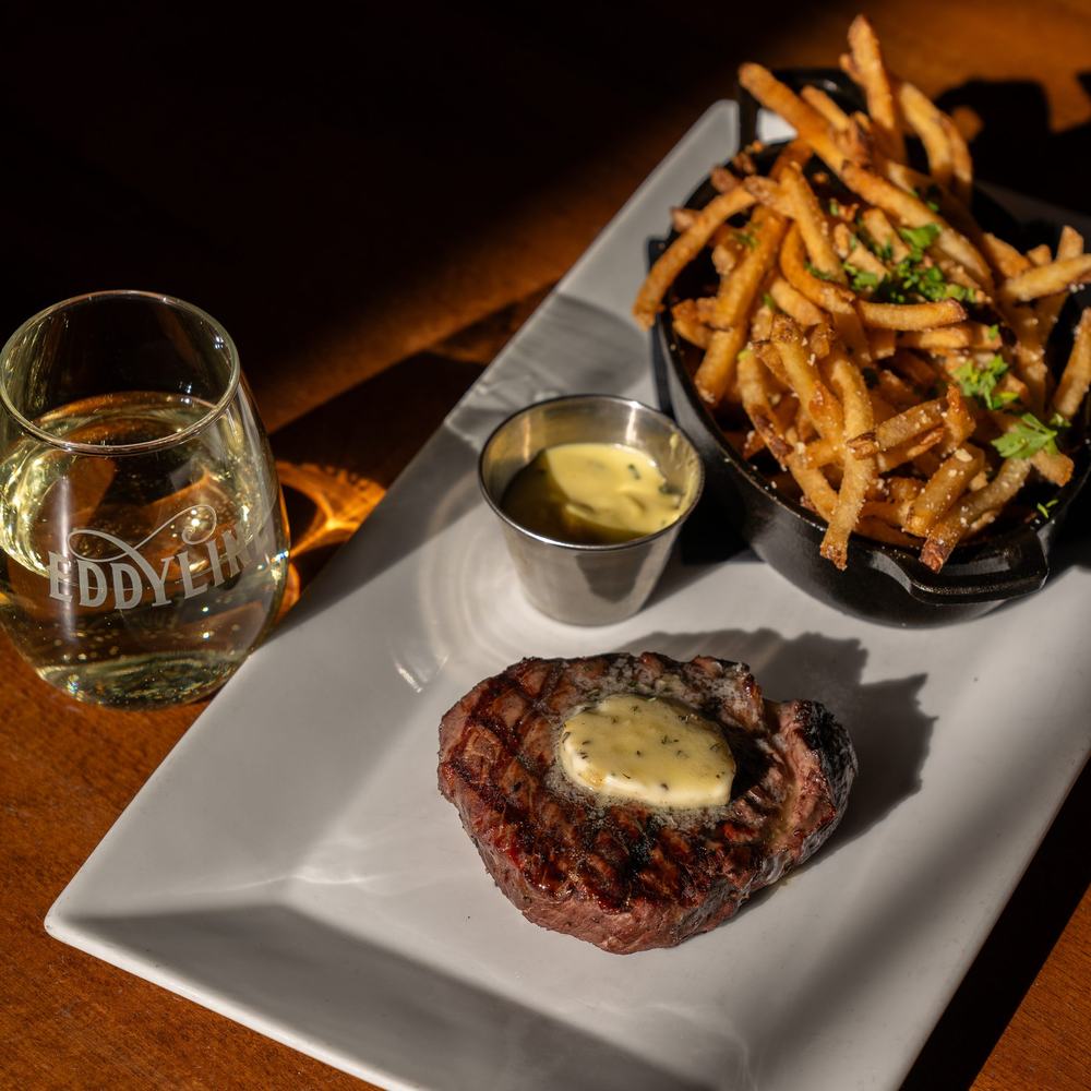 Steak frites at Eddyline