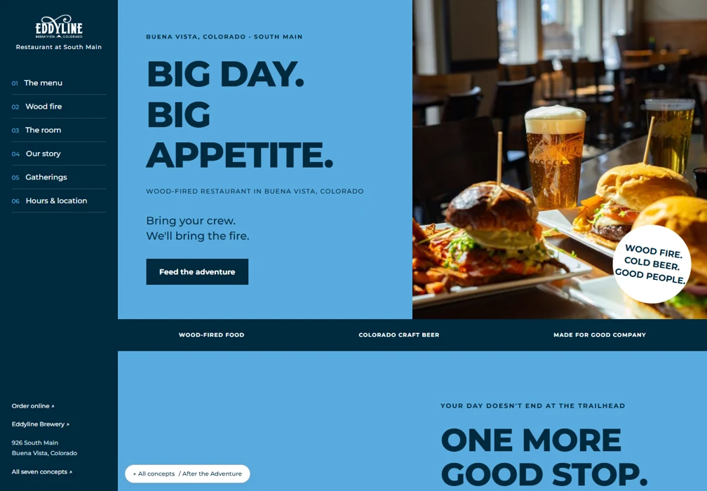 After the Adventure website preview