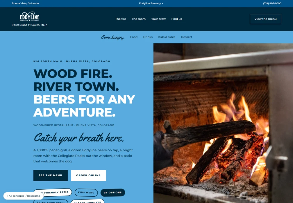 Basecamp website preview