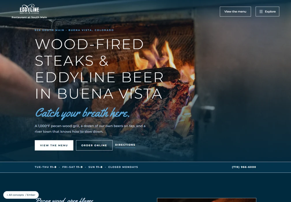 Ember website preview