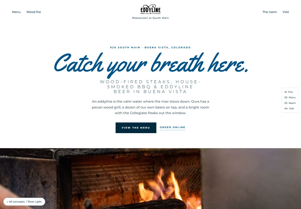 River Light website preview