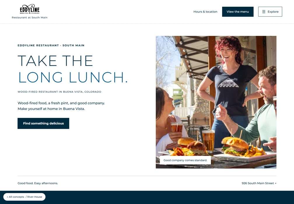 River House website preview